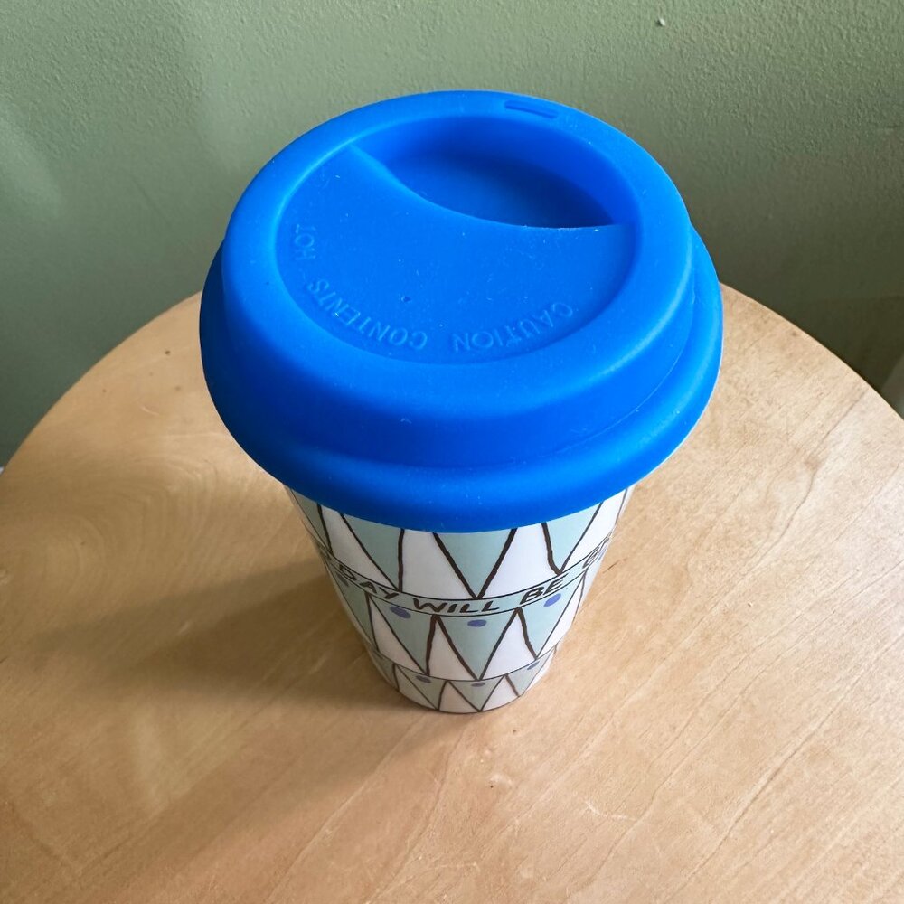 Anthropologie Molly Hatch Ceramic Today Will Be Great Mug 12 oz. - Picture 4 of 4